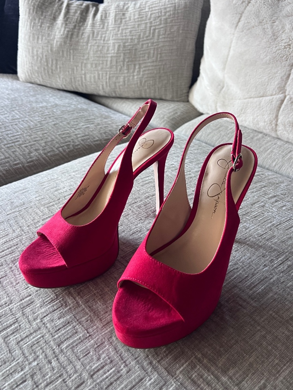 SUEDE Sibilla Platform Stiletto Pumps - Picture 4 of 5